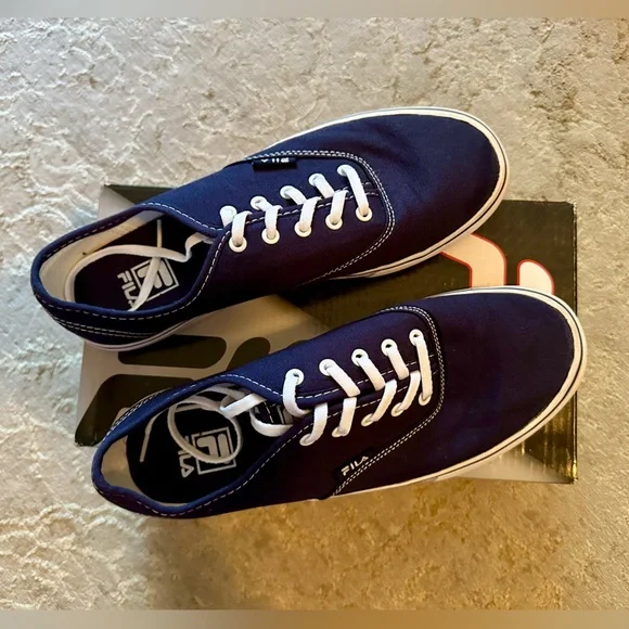 Fila Women’s Navy Blue Canvas Sneakers - Picture 5 of 6